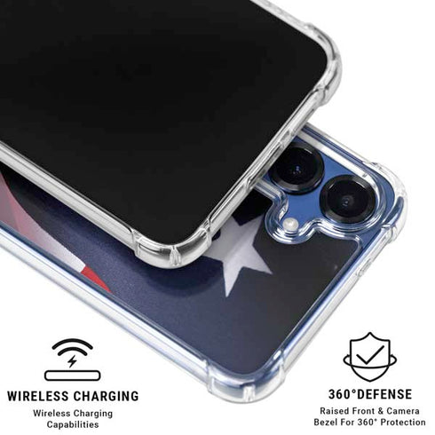 The American Flag Galaxy S25 Clear Case